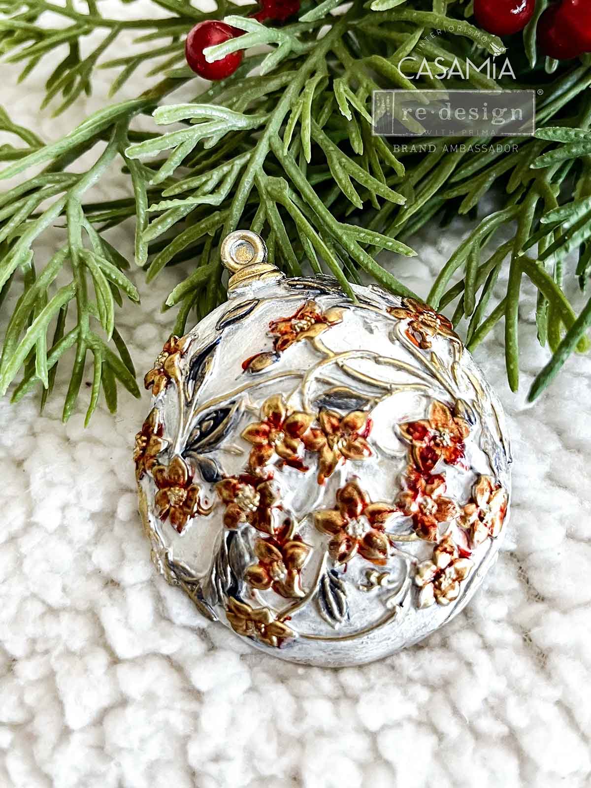 Decor Moulds® – Shimmering Holiday Ornaments – 1 pc, 5″x8″x8mm