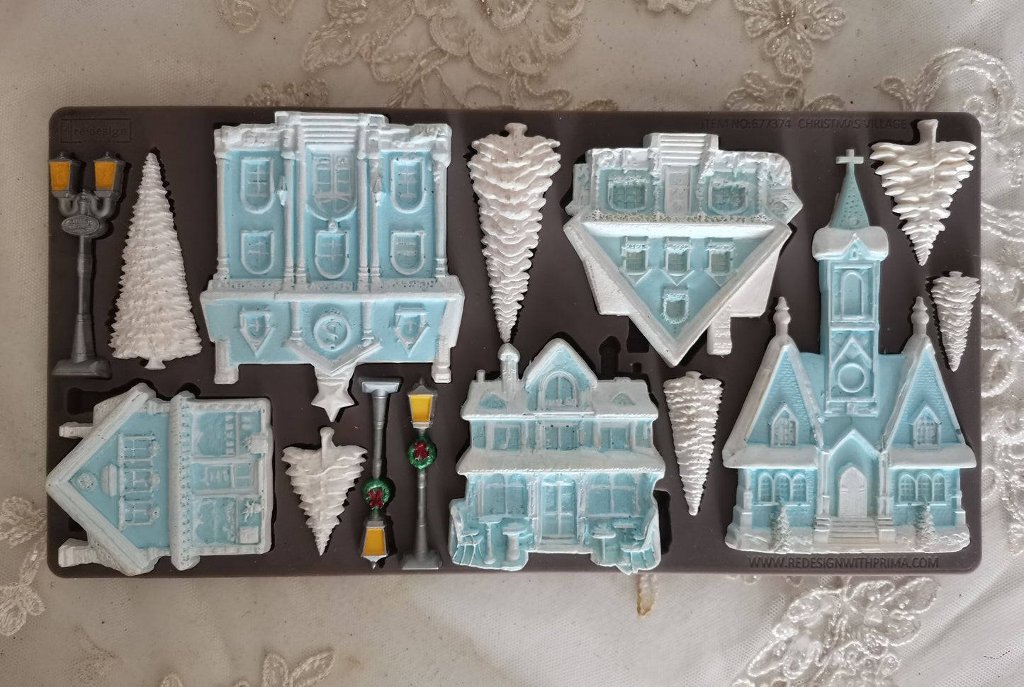 Decor Moulds® – Christmas Village – 1 pc, 5″x10″x8mm
