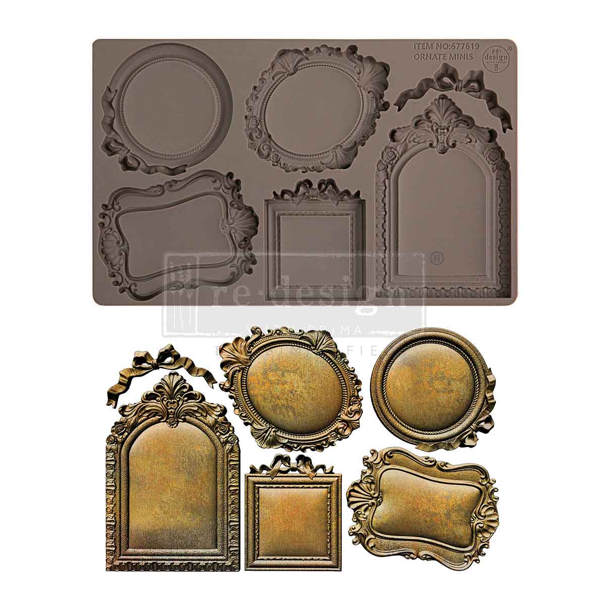 Decor Moulds® – Ornate Minis – 1 pc, 5″x8″x8mm – Sweet Kate's Favs