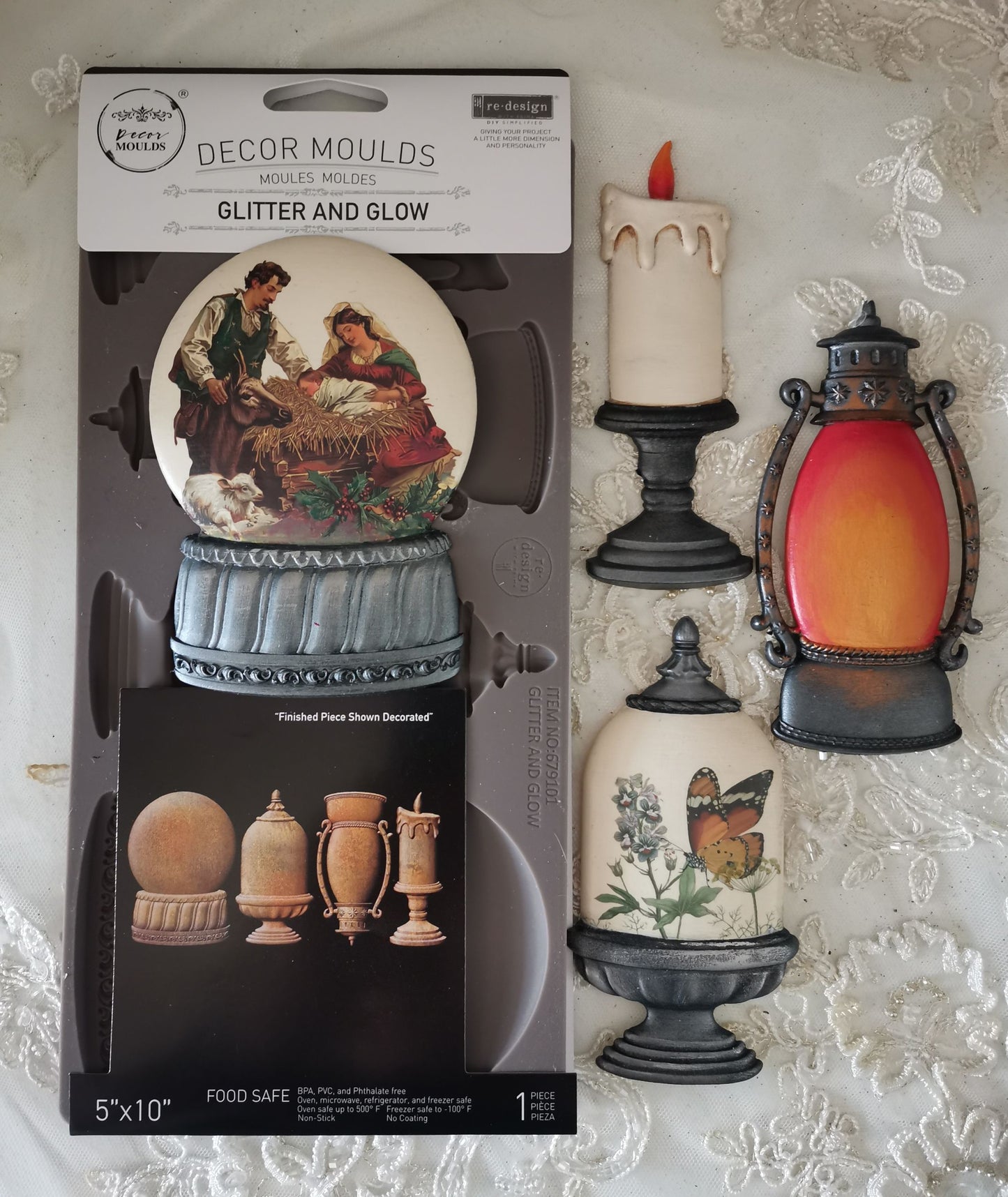 Decor Moulds® – Glitter And Glow – 1 pc, 5″x10″x8mm