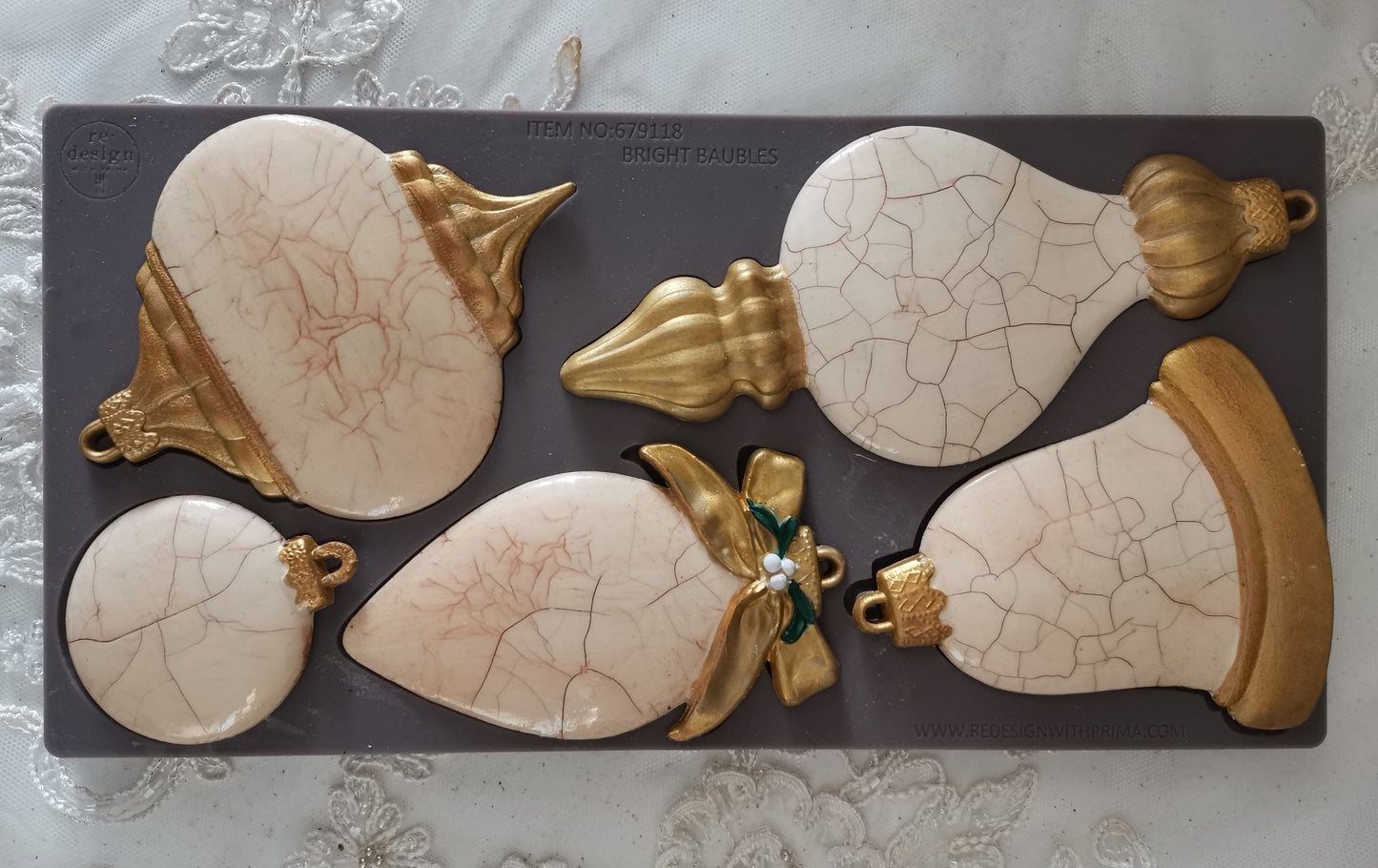 Decor Moulds® – Bright Baubles – 1 pc, 5″x10″x8mm