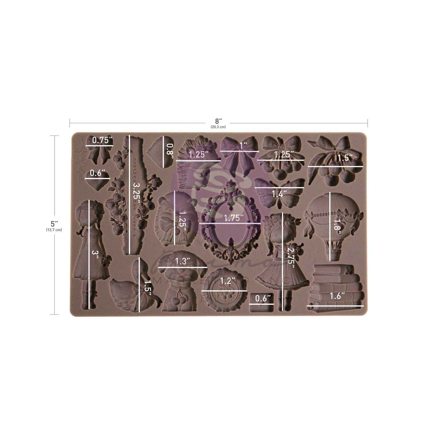 Decor Moulds® – Cherry Sweet Collection Mould – 1 pc, 5″x8″x8mm
