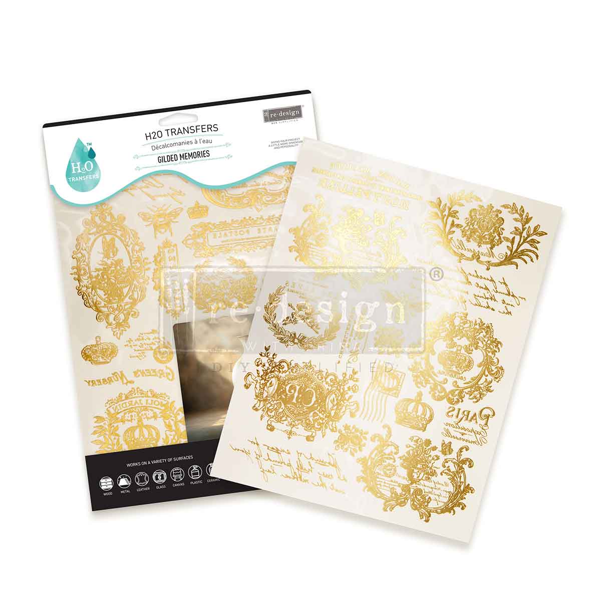 H2O Transfers Gold – Gilded Memories