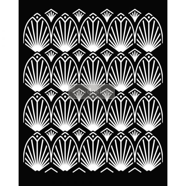 DECOR STENCILS® – ART DECO – 1 PC, SHEET SIZE 20″X16″- LASER CUT ON 16 MIL MYLAR