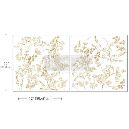 MAXI TRANSFERS® – DAINTY BLOOMS – 2 SHEETS, 12″X12″