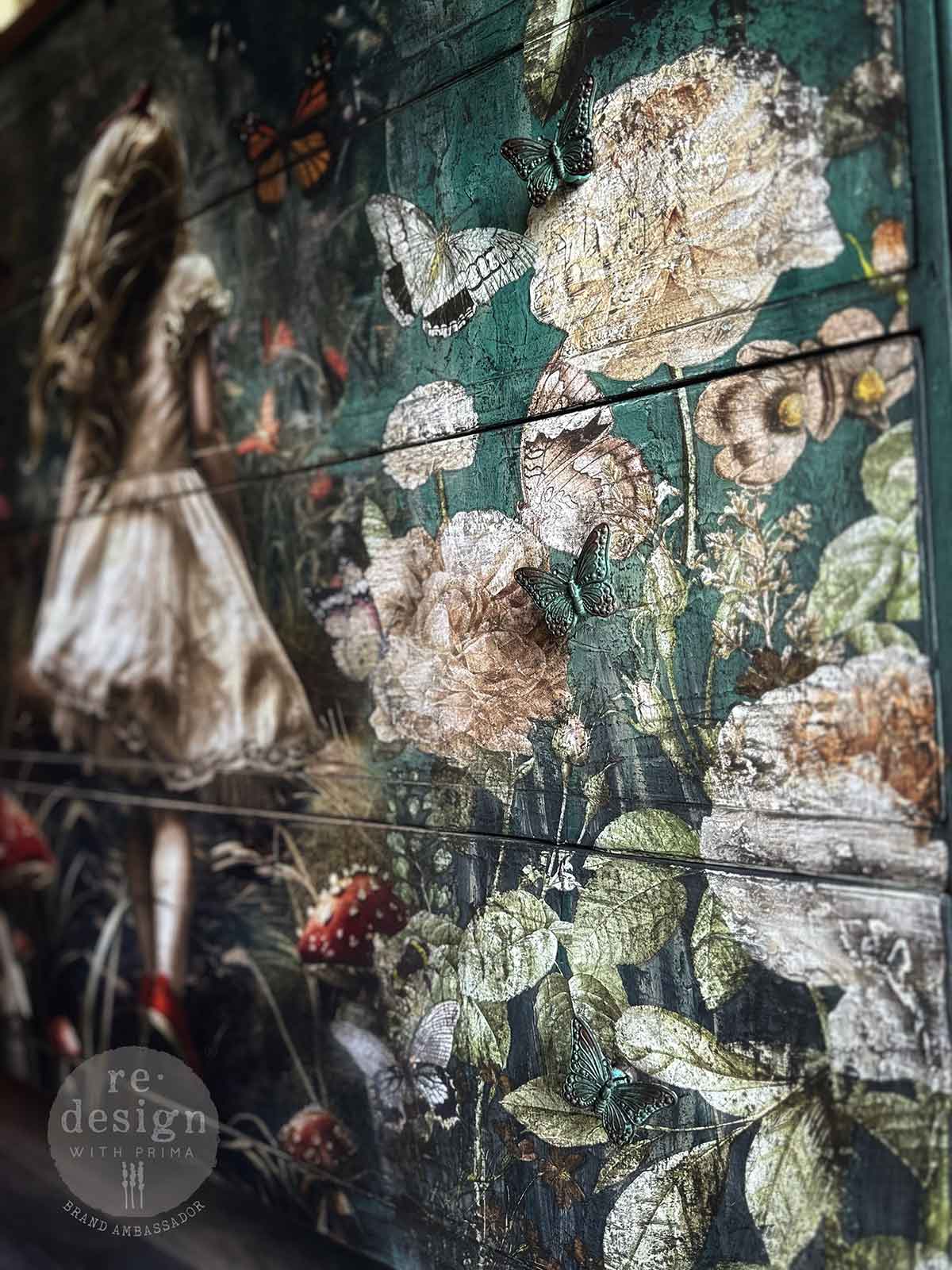 A1 Decoupage Fiber – Dreamlike Trails – 1 sheet, 23.4″x33.1″