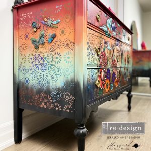 REDESIGN STENCIL – CECE EASTERN ABSTRACT 18×25.5 – SHEET SIZE 18″X25.5″, DESIGN SIZE 16.3″X21.7″- LASER CUT ON 16 MIL MYLAR