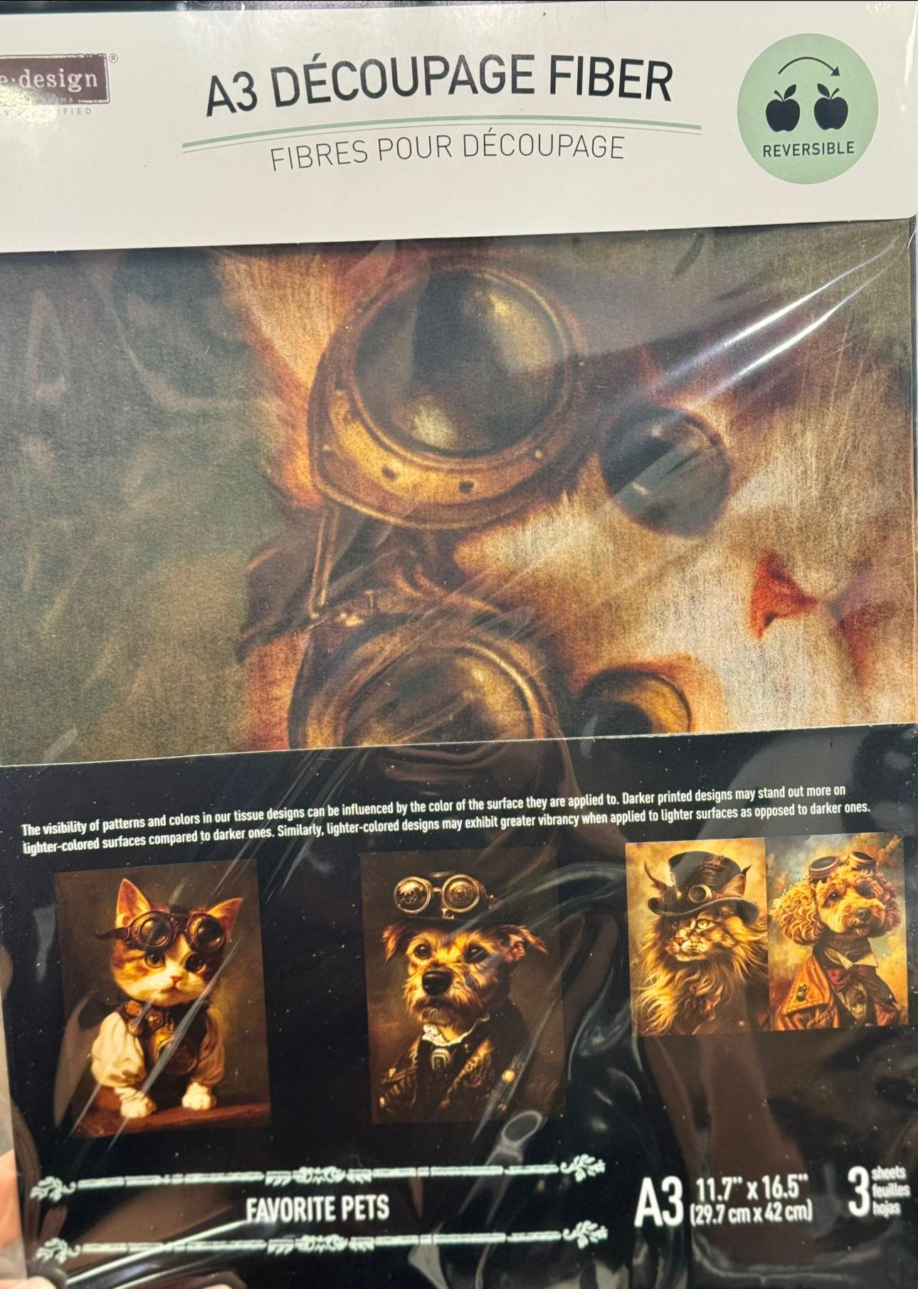 A3 DECOUPAGE FIBER PACK – Favorite Pets