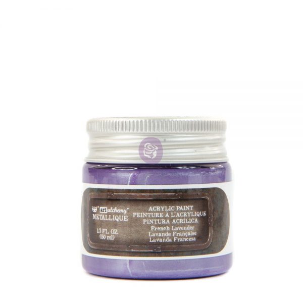 ART ALCHEMY- METALLIQUE ACRYLIC PAINT – FRENCH LAVENDER COLLECTION 1.7 FL.OZ (50ML)