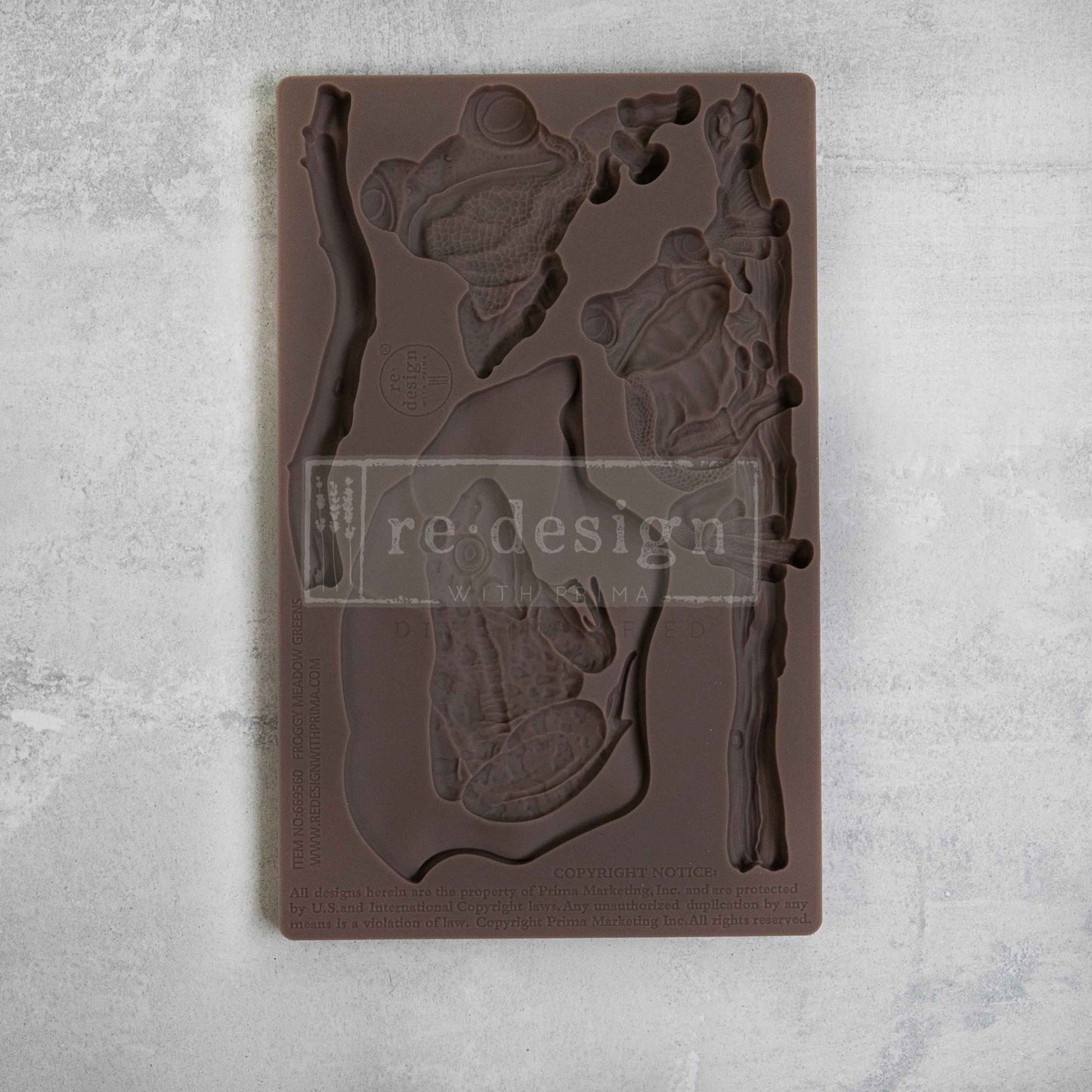 DECOR MOULDS® – FROGGY MEADOW GREENS – 1 PC, 5″X8″X8MM