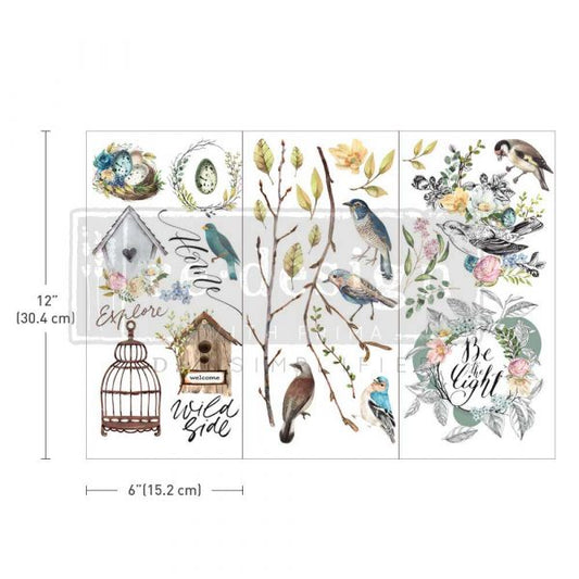 SMALL TRANSFERS – GARDEN MARVELS – 3 SHEETS, 6″X12″