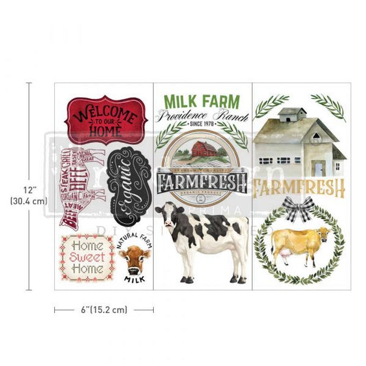 SMALL TRANSFERS – HOME & FARM – 3 SHEETS, 6″X12″