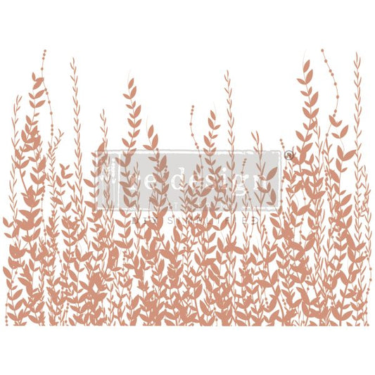 KACHA DECOR TRANSFERS® ROSE GOLD FOIL – IN THE FIELD – TOTAL SHEET SIZE 18″X24″, CUT INTO 2 SHEETS