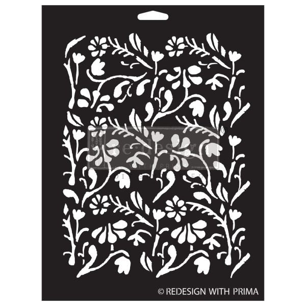 DECOR STENCILS® – LITTLE MEADOW – 1 PC, SHEET SIZE 9″X12″