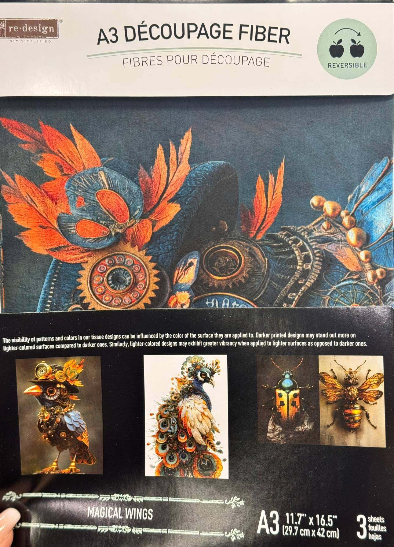 A3 DECOUPAGE FIBER PACK – Magical Wings