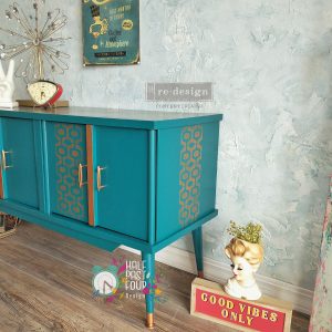DECOR STENCILS® – MIDCENTURY VIBES – 1 PC, SHEET SIZE 20″X16″- LASER CUT ON 16 MIL MYLAR