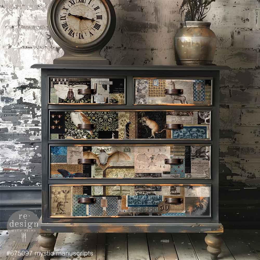 19×30 Decoupage Fiber – Mystic Manuscripts