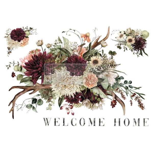 DECOR TRANSFERS® – RUSTIC CHARM – TOTAL SHEET SIZE 24″X35″, CUT INTO 2 SHEETS