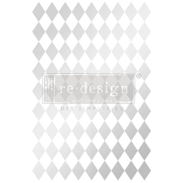 DECOR TRANSFERS® – SILVER HARLEQUIN