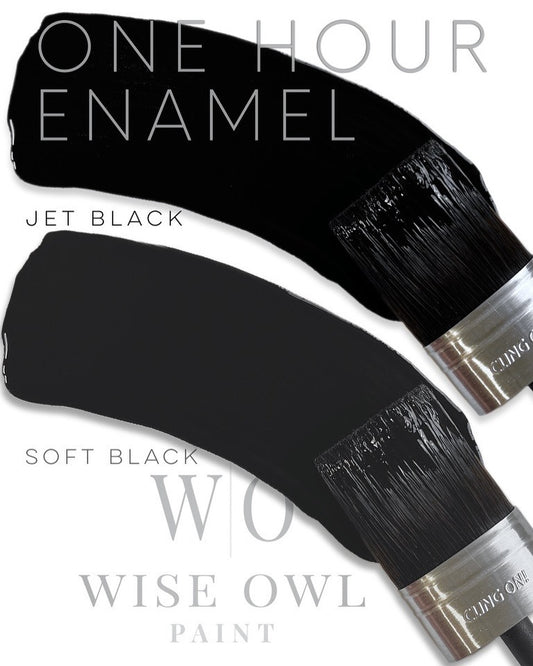 Wise Owl One Hour Enamel -Soft Black