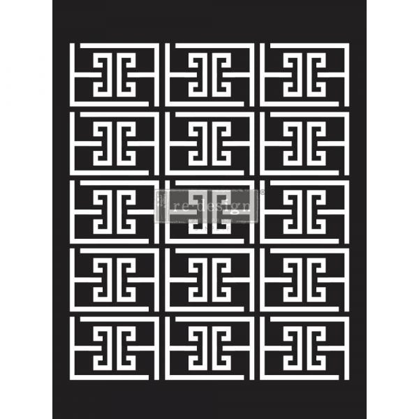 DECOR STENCILS® – SOMETHING GEOMETRIC – 1 PC, SHEET SIZE 9″X12″- LASER CUT ON 16 MIL MYLAR