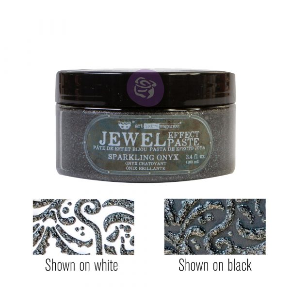 ART EXTRAVAGANCE – JEWEL TEXTURE PASTE – SPARKLING ONYX – 1 JAR, 100ML (3.4 FL OZ)