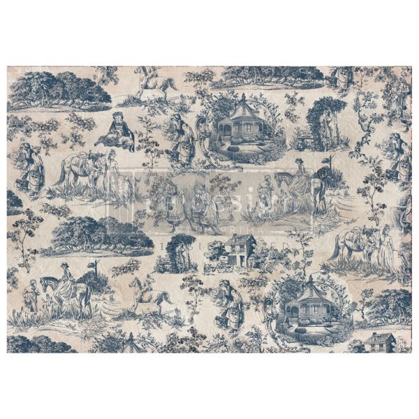 KACHA A1 DECOUPAGE FIBER – TOILE DE JOUY – 1 SHEET, A1 SIZE