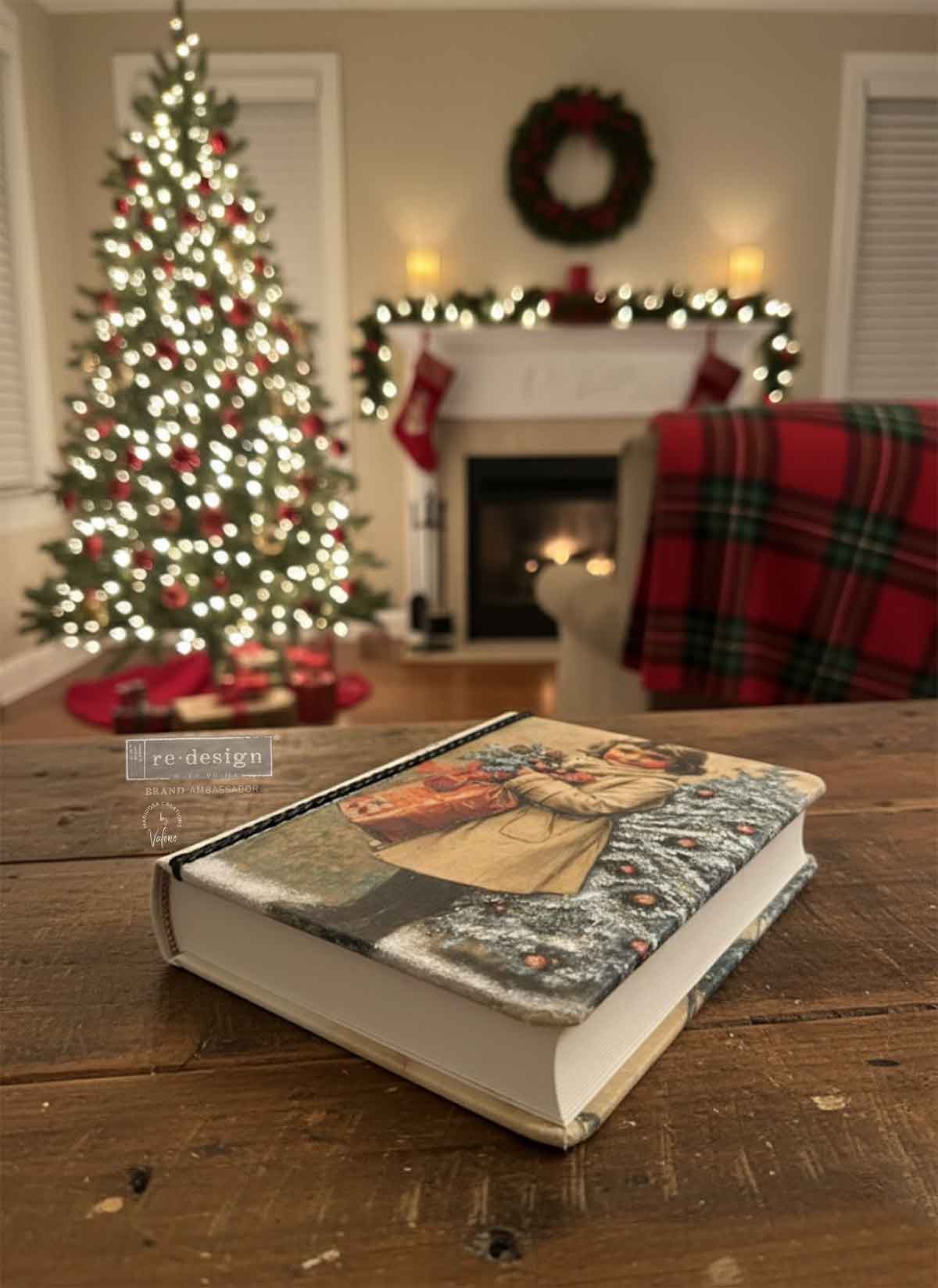 A4 Decoupage – Vintage Tidings – 1 sheet, 8.27″x11.69″