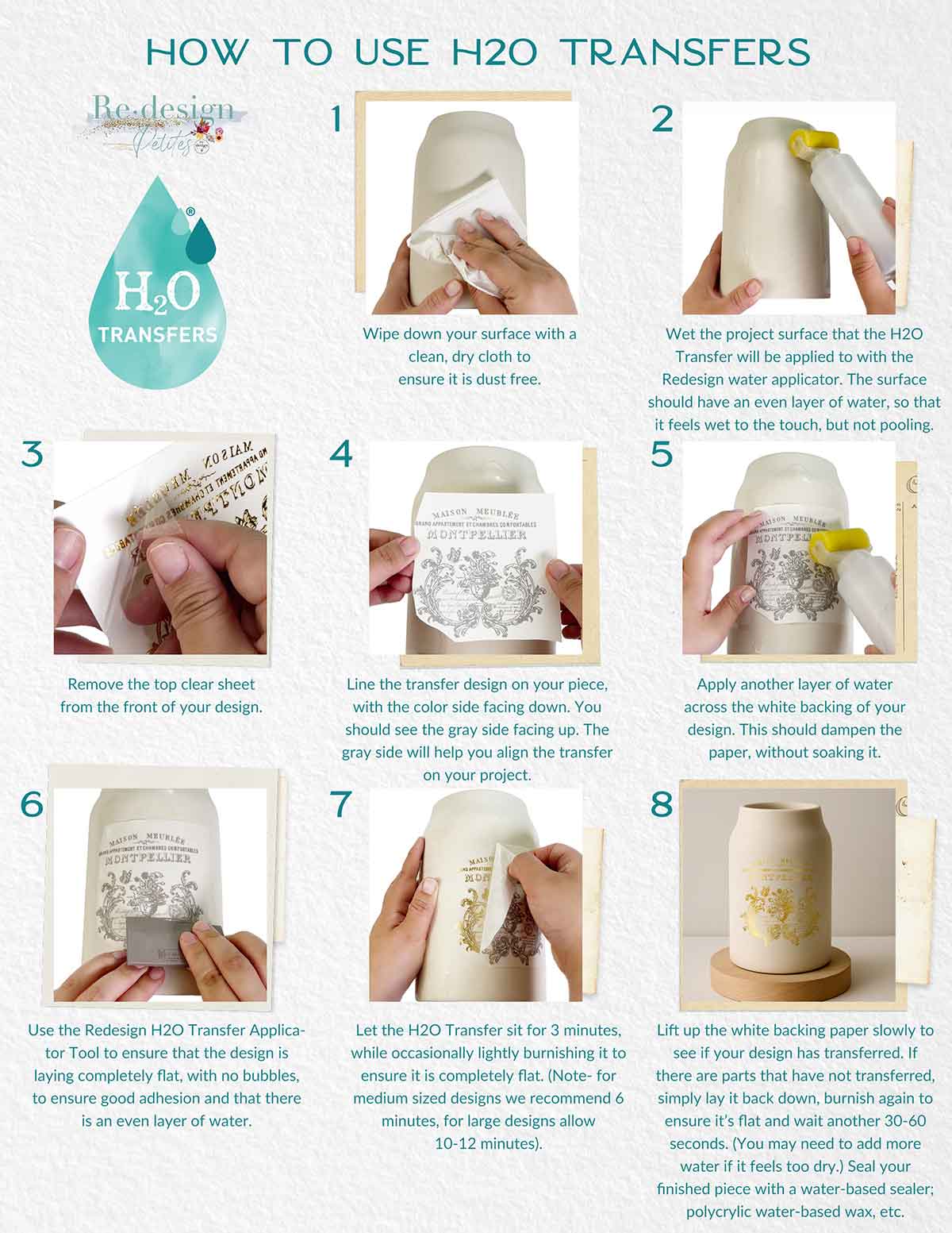 H2O Transfers Gold – Gilded Memories