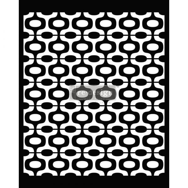 DECOR STENCILS® – MIDCENTURY VIBES – 1 PC, SHEET SIZE 20″X16″- LASER CUT ON 16 MIL MYLAR