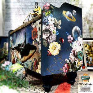 A1 DECOUPAGE FIBER – WHALE IN COSMOS – 1 SHEET, A1 SIZE