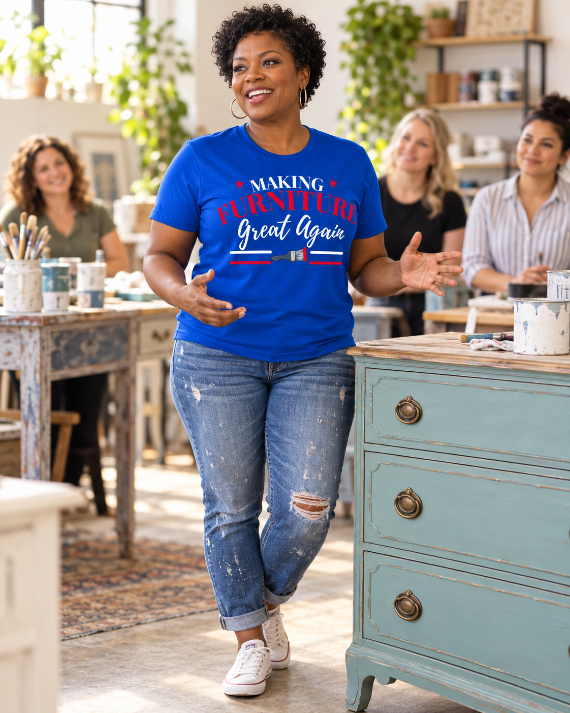 Blue Making Furniture Great Again Tee