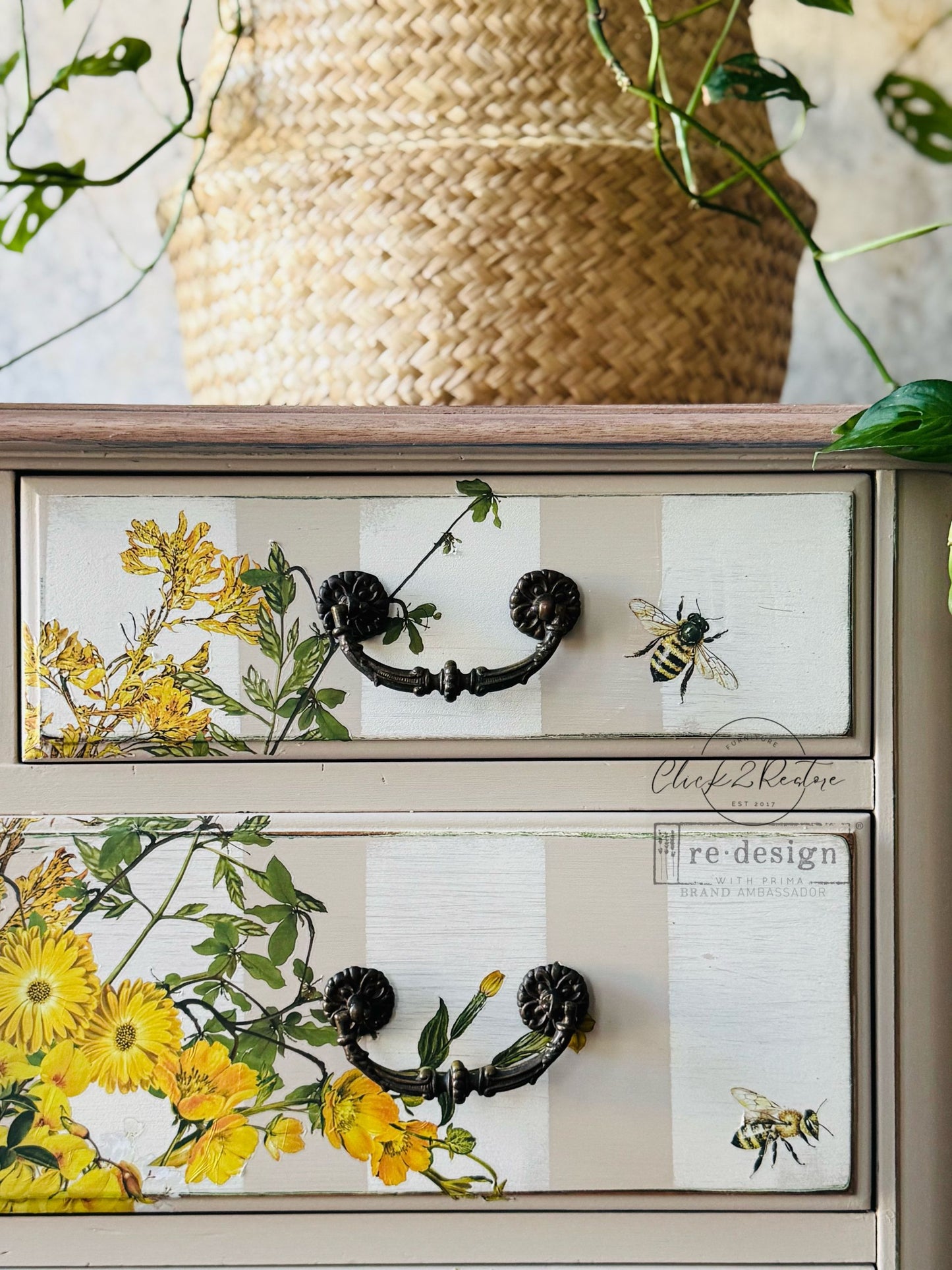 Decor Transfers® – Sunlit Serenade – total sheet size 24″x35″, cut into 4 sheets