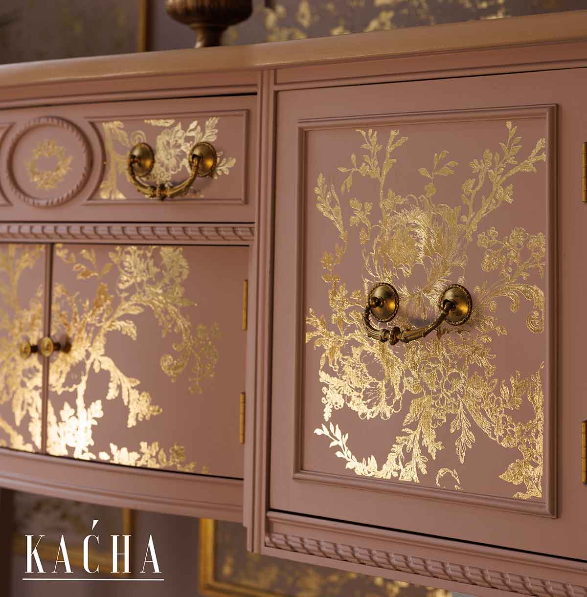 Decor Transfers® Foil – Églantine Elegance – total sheet size 18″x24″, cut into 2 sheets