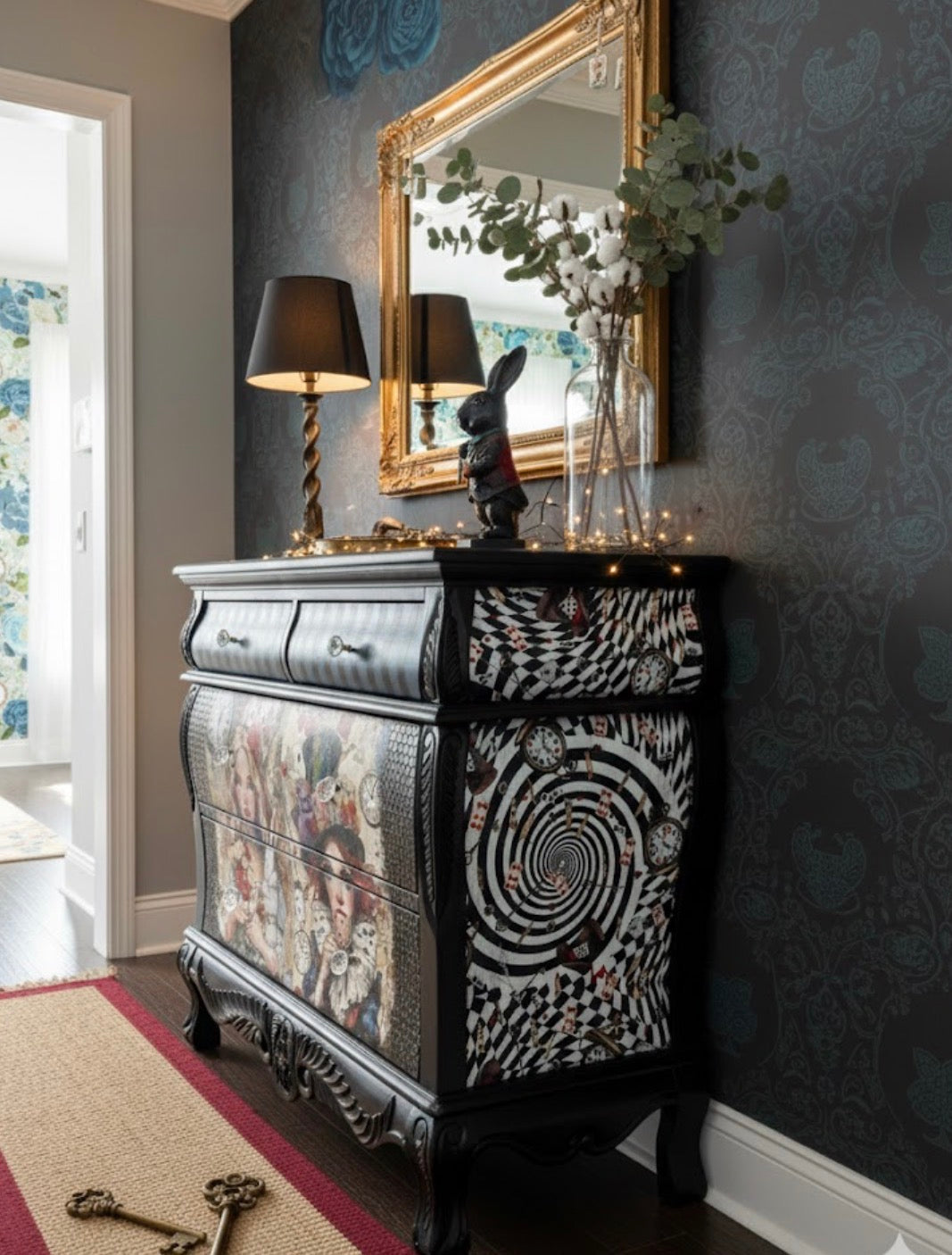 Alice inspired sideboard / entry table