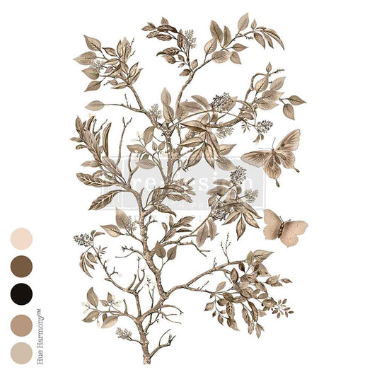Decor Transfers® – Branch Harmony – total sheet size 24″x35″, cut into 4 sheets