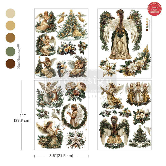 Middy Transfers® – Heavenly Wings – 3 sheets + 1 bonus sheet, 8.5″x11″