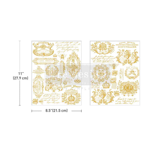 H2O Transfers Gold – Gilded Memories