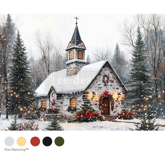 A4 Decoupage – Cozy Barn Blessings – 1 sheet, 8.27″x11.69″
