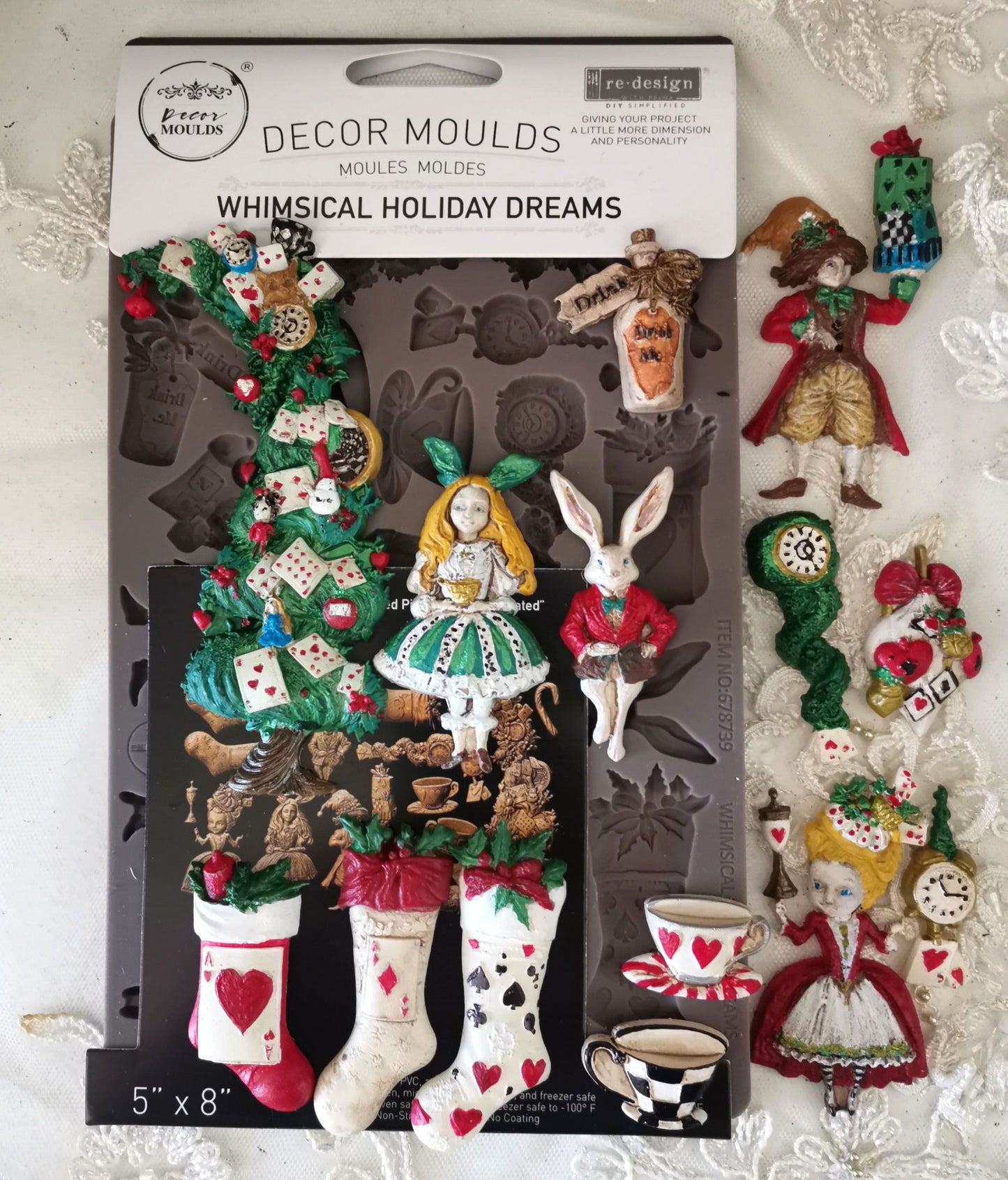 Decor Moulds® – Whimsical Holiday Dreams – 1 pc, 5″x8″x8mm