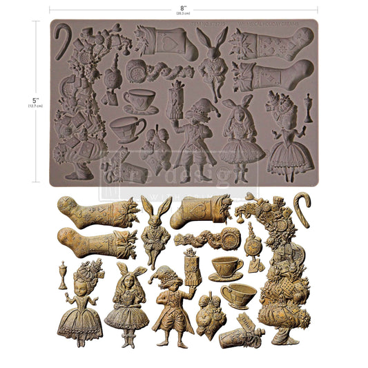 Decor Moulds® – Whimsical Holiday Dreams – 1 pc, 5″x8″x8mm