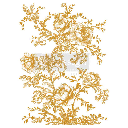 Decor Transfers® Foil – Églantine Elegance – total sheet size 18″x24″, cut into 2 sheets