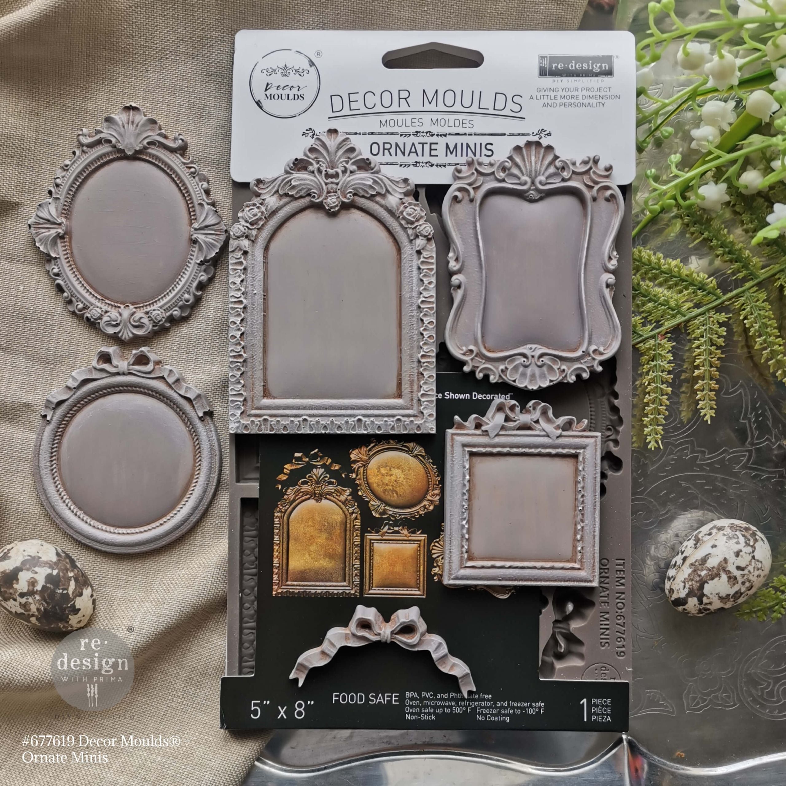 Decor Moulds® – Ornate Minis – 1 pc, 5″x8″x8mm – Sweet Kate's Favs
