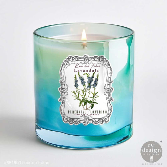 Luxe Transfers® – Fleur De Frame – 2 sheets, 3.25″x11.5″