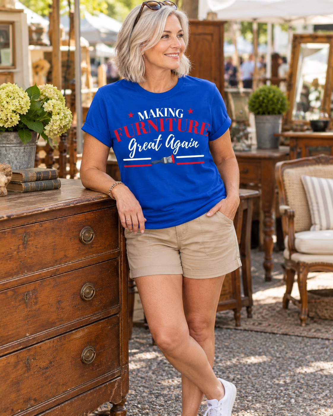 Blue Making Furniture Great Again Tee