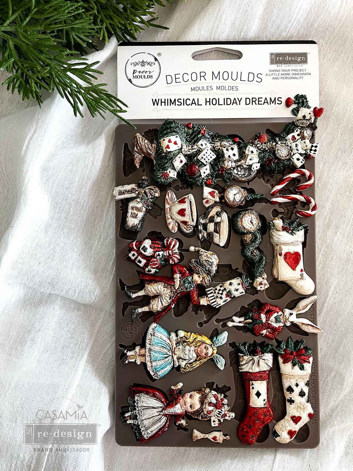 Decor Moulds® – Whimsical Holiday Dreams – 1 pc, 5″x8″x8mm