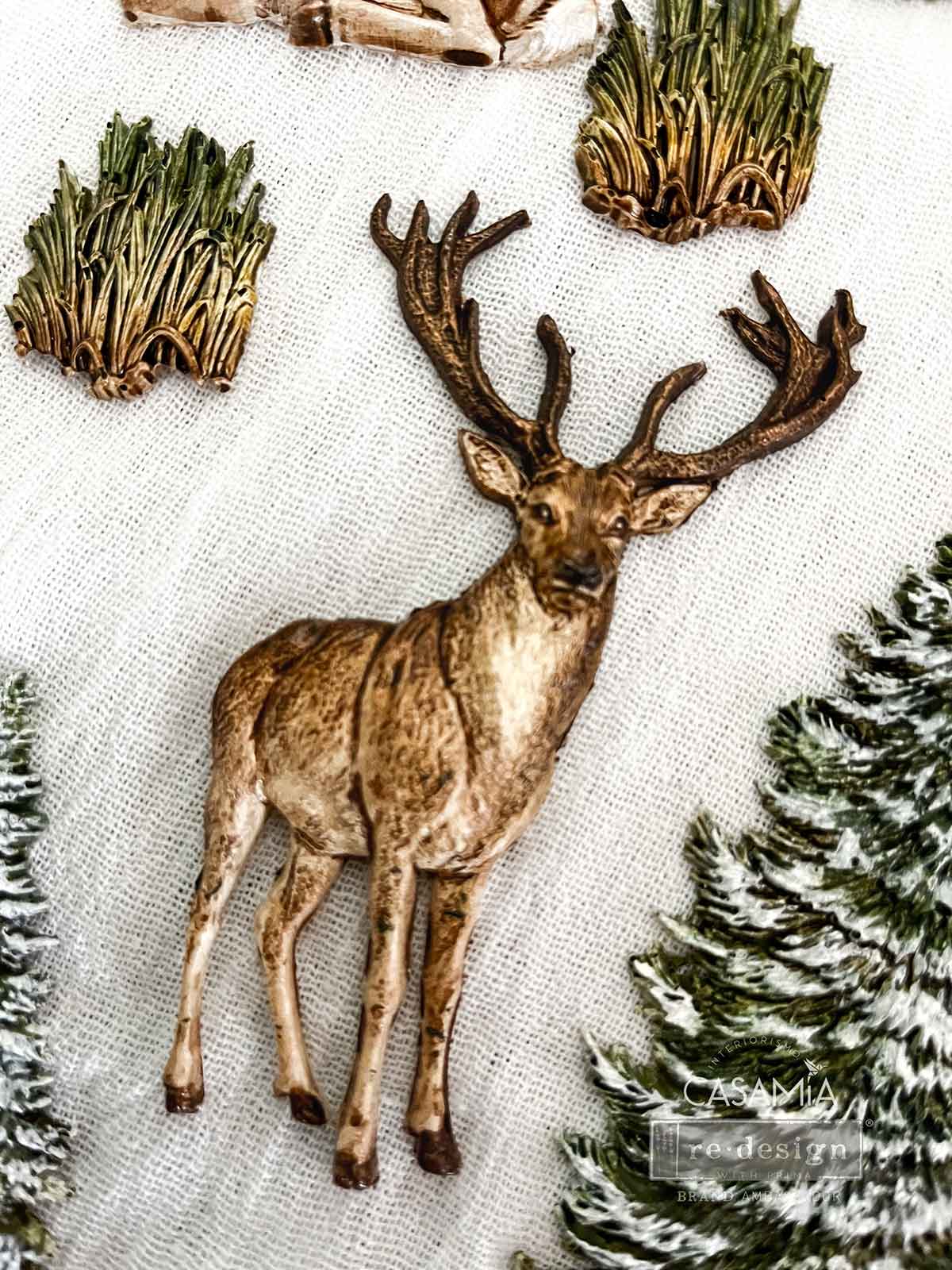 Decor Moulds® – Evergreen Christmas Magic – 1 pc, 5″x10″x8mm