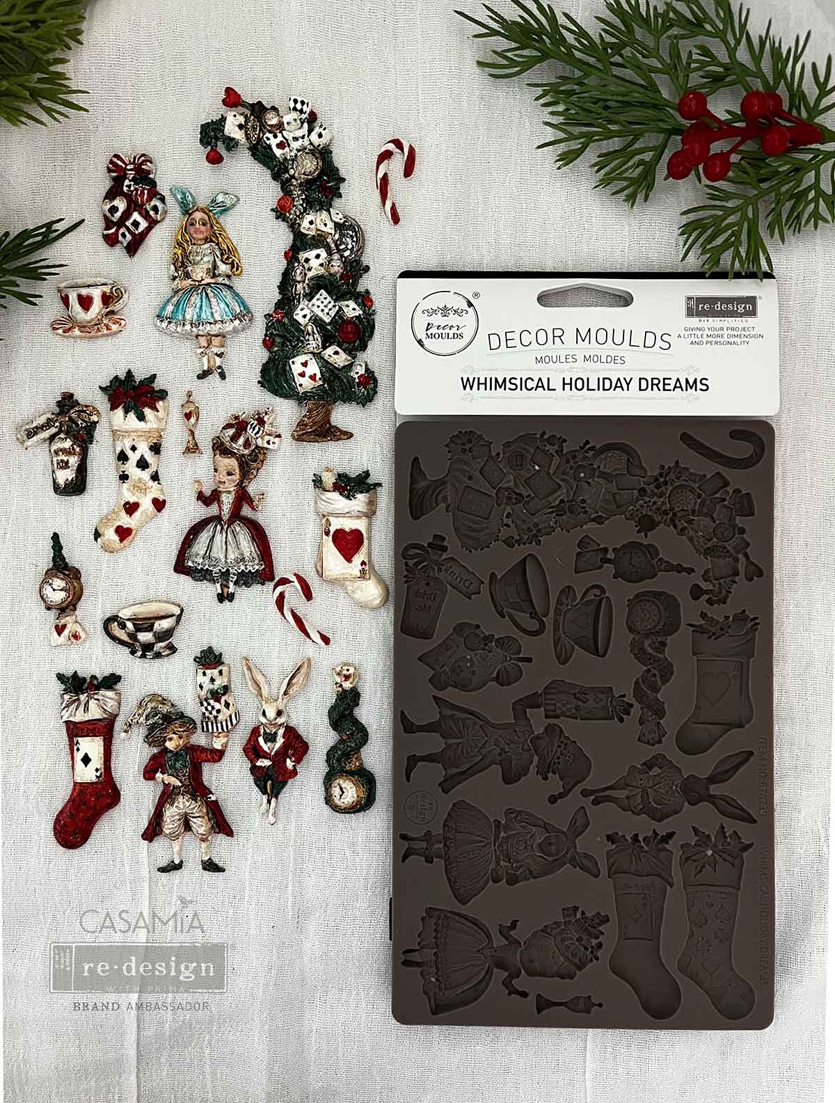 Decor Moulds® – Whimsical Holiday Dreams – 1 pc, 5″x8″x8mm