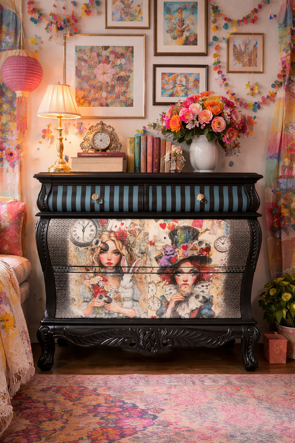 Alice inspired sideboard / entry table