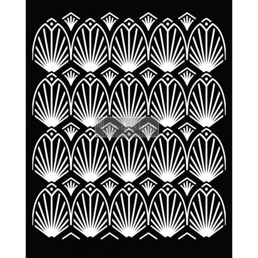 DECOR STENCILS® – ART DECO – 1 PC, SHEET SIZE 20″X16″- LASER CUT ON 16 MIL MYLAR